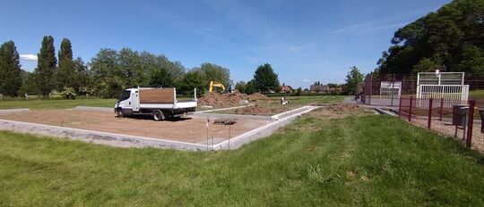 Travaux création Skate park