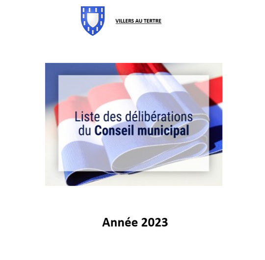 Image délibérations votées au conseil municipal