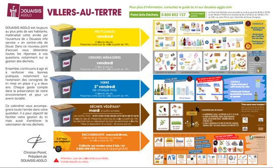 Date des collectes de déchets