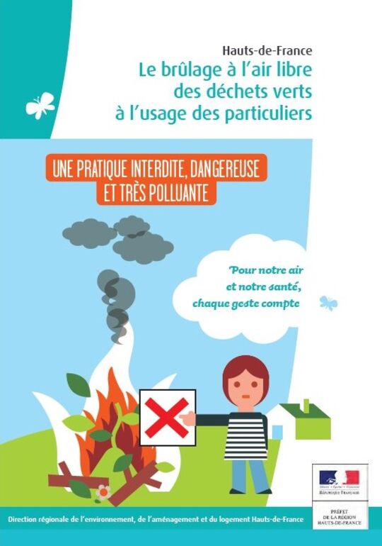 Affiche brûlage à l'air libre