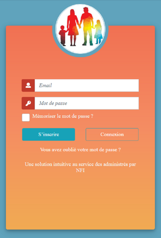 Capture d'Ecran. Page Accueil "Notre Portail"